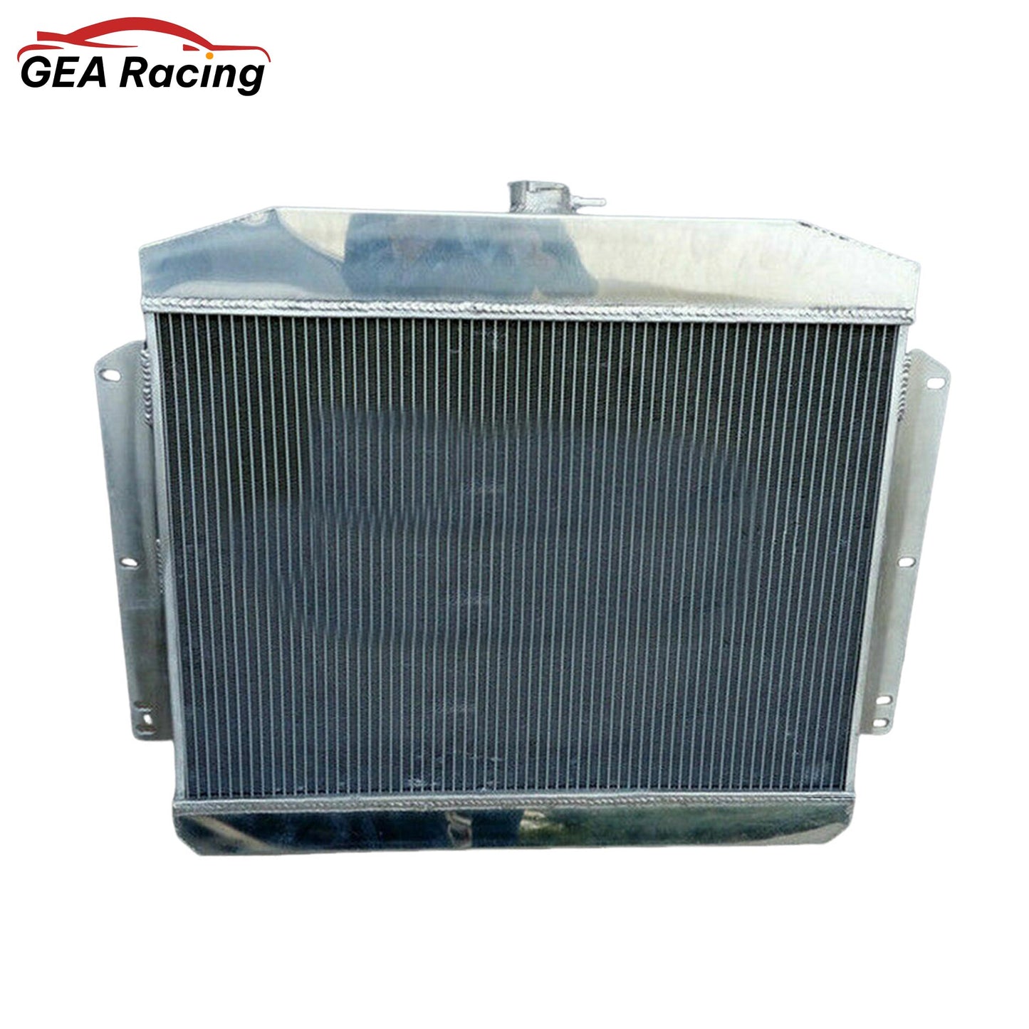 Back view of the 3 Row Core Aluminum Radiator for a 1949-1951 Mercury, showing the high-efficiency cooling fins and construction.