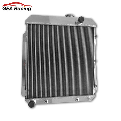 Front view of the 3-row aluminum radiator for a 1954-1956 Buick Roadmaster, Century, or Special with a 5.3L V8.