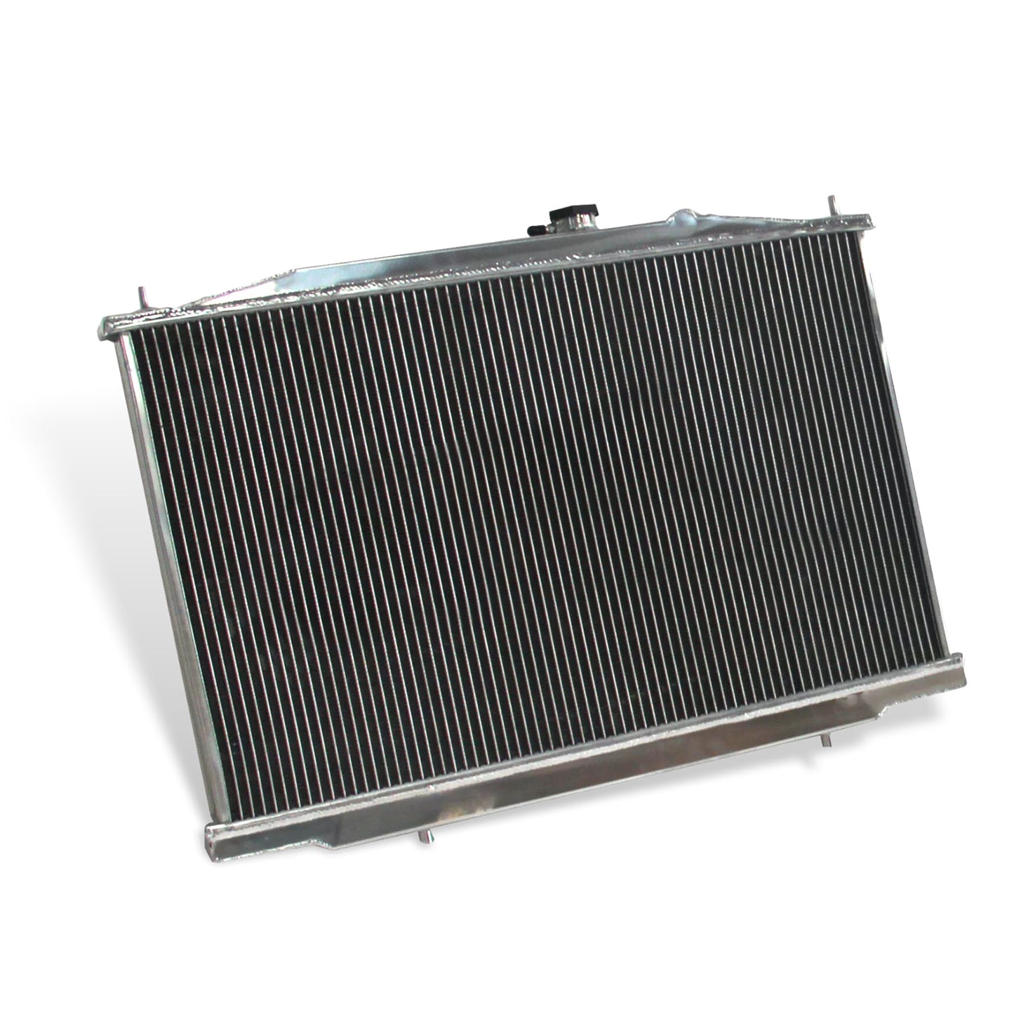 2 Row radiator and fan shroud left rear view for Acura TL Base Sedan 3.2L 2004-2006 V6 MT