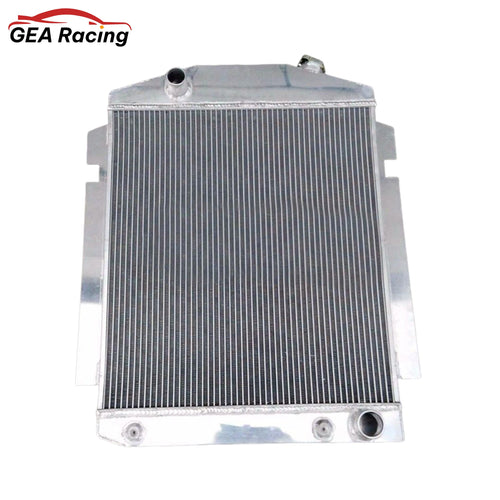 Front view of the aluminum radiator for a 1938-1940 Chevy or GMC Truck, fits SBC, BBC V8, and L6 engines.