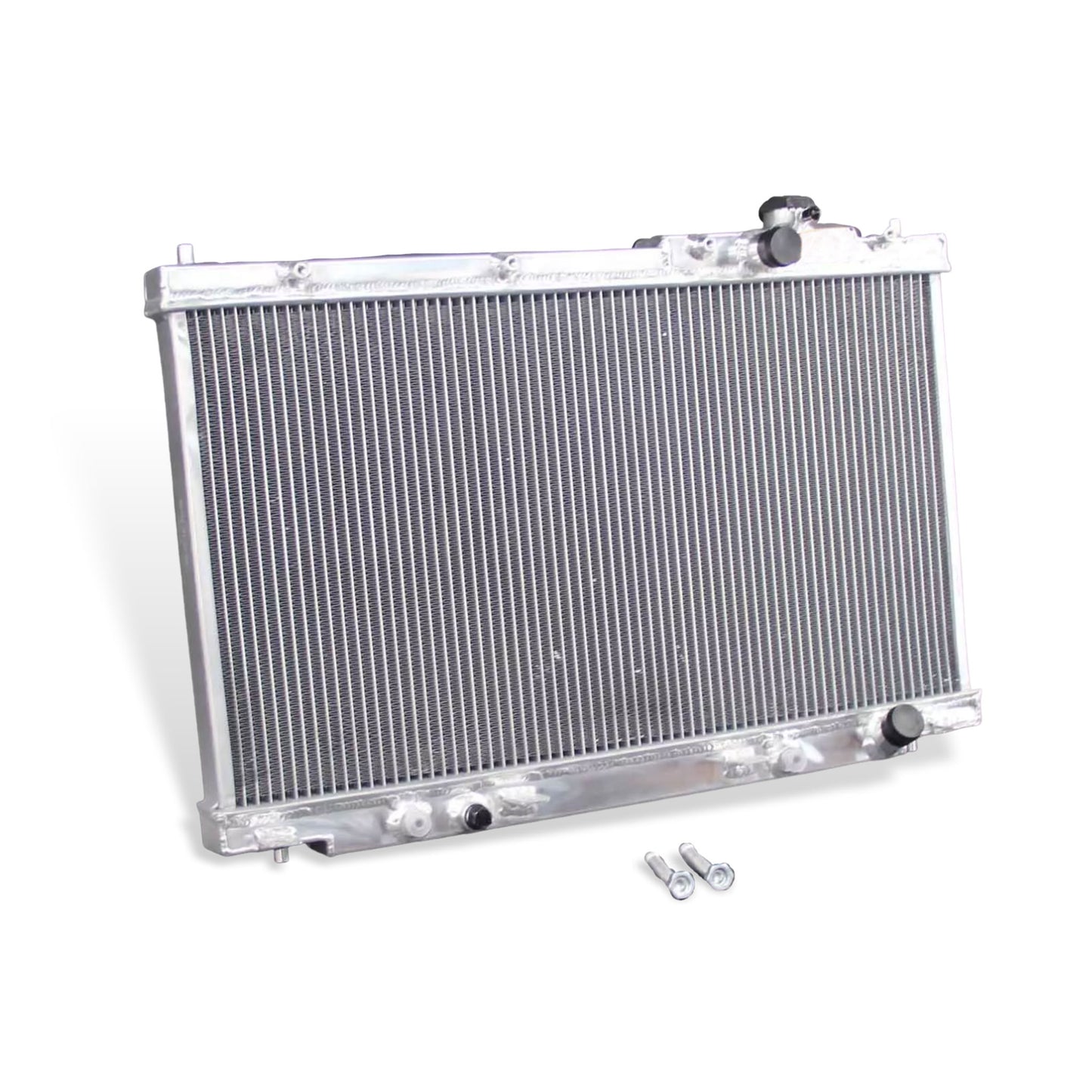 Aluminum Radiator left side cross-section view Acura EL / Civic (2001-2005) 1.7L L4 Pressure Tested