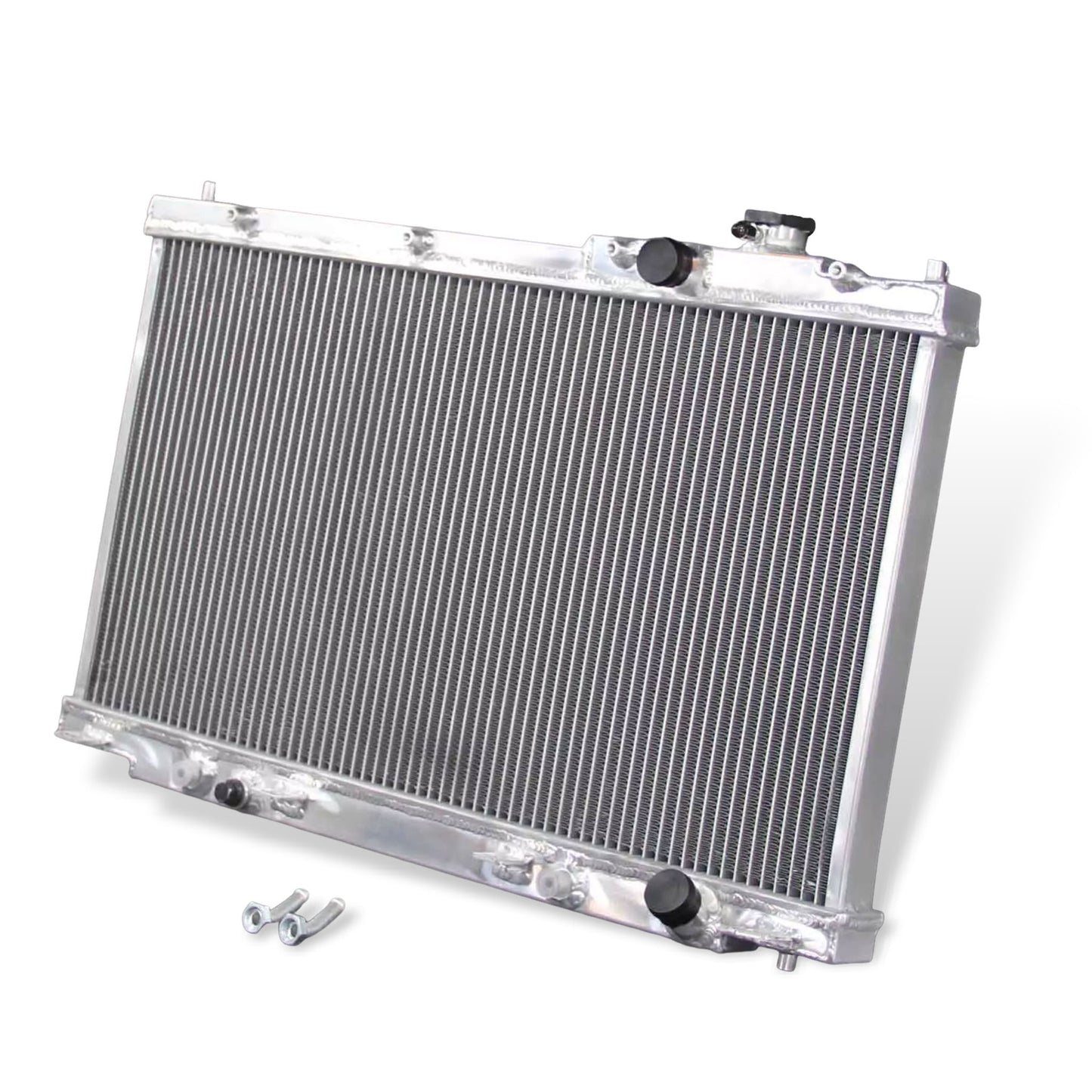Aluminum Radiator right side cross-section view Acura EL / Civic (2001-2005) 1.7L L4 Direct Fit
