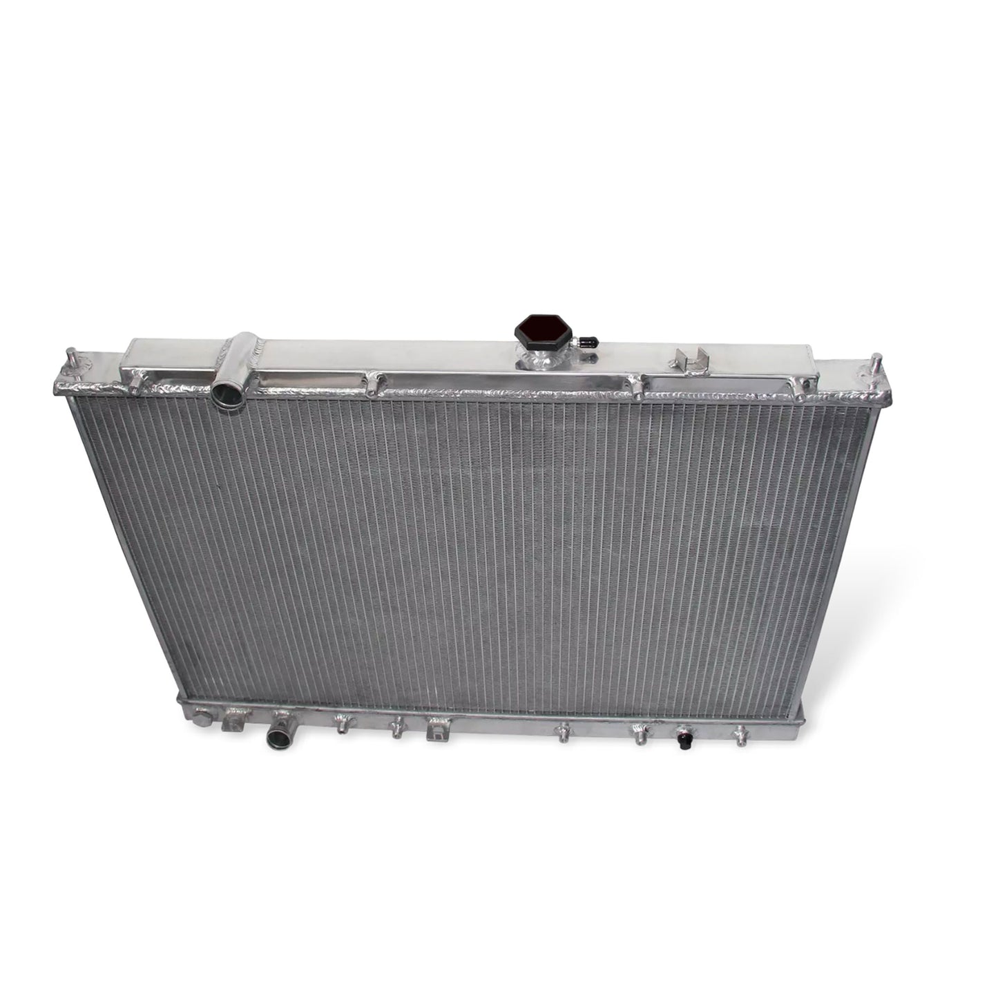 Aluminum Radiator top view MDX (2003-2006) / Pilot (2005) 3 Row V6 OEM Mounts