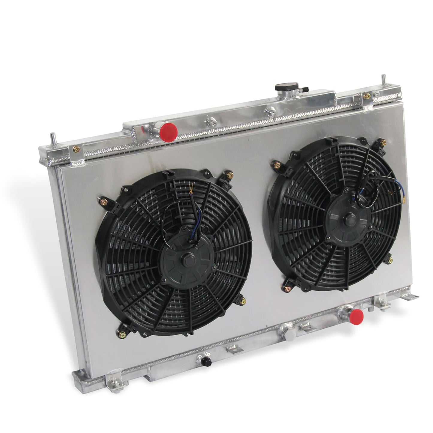 Aluminum Fan Shroud left side cross-section view CRV (2002-2006) 2.4L L4 Pressure Tested