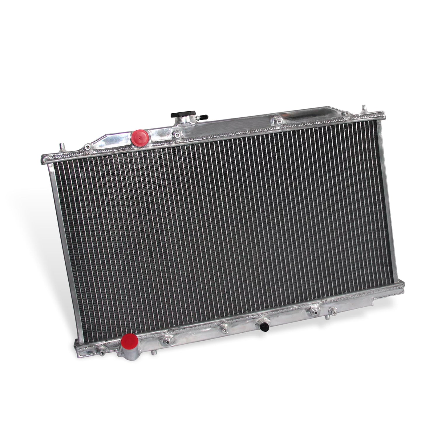 Aluminum Radiator left side cross-section view Accord (2003-2007) 3.0L V6 J30A4/J30A5 Pressure Tested