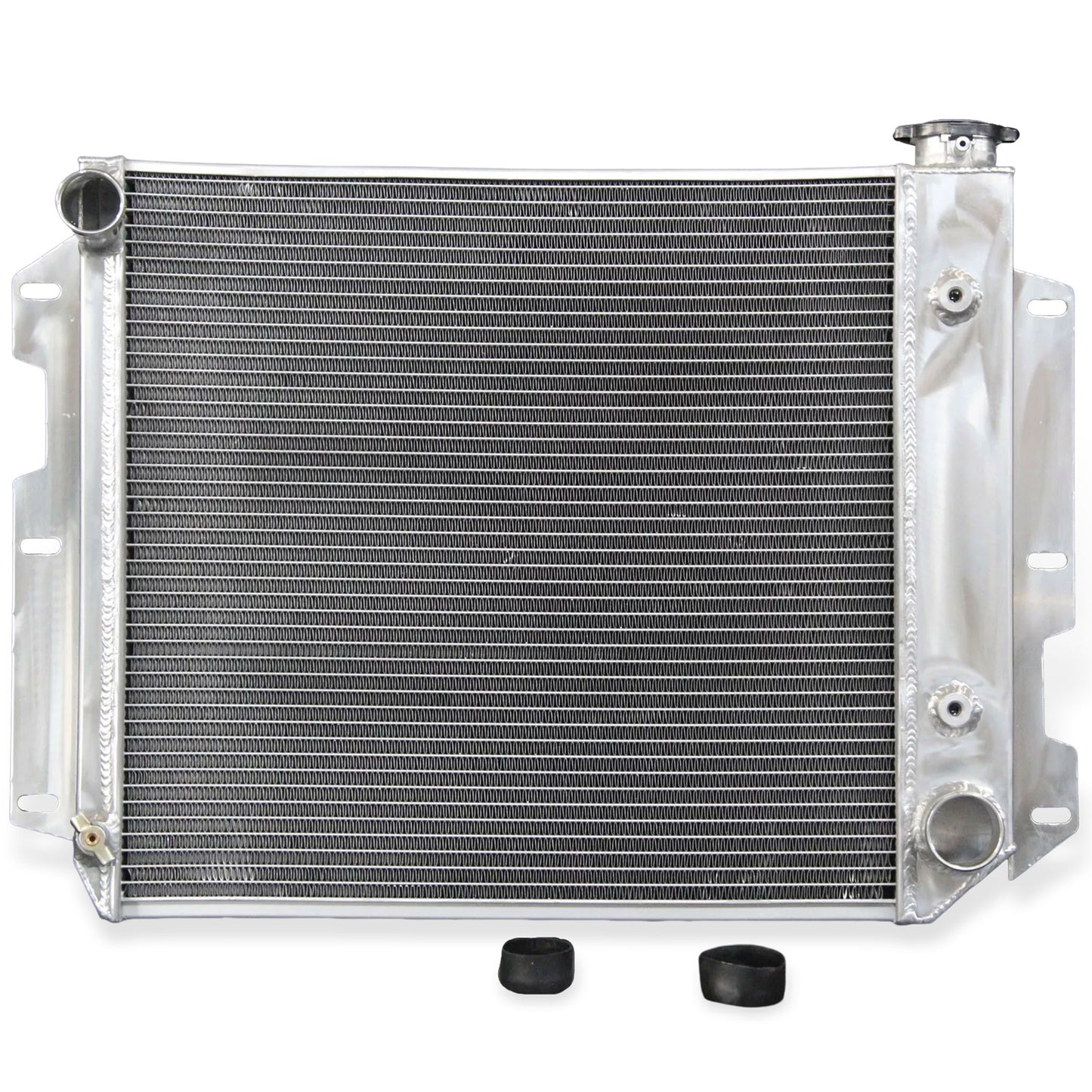 Aluminum Radiator front mounting points Wrangler SE/Rubicon with Chevy V8 Engine (1997-2002) 3 Row Direct Fit