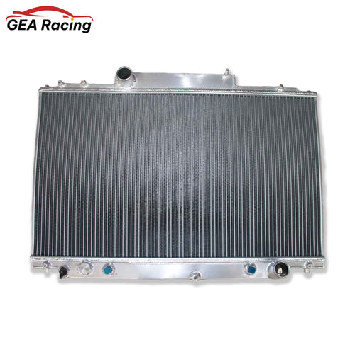 Front view of the high-performance aluminum radiator for the 1991-1996 Lexus SC400 & Toyota Soarer with a 1UZ-FE V8 engine (AT).