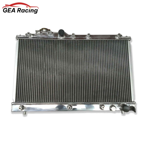 Front view of the high-performance aluminum radiator for the 1994-1999 Toyota Celica ST205 GT-Four with the 3S-GTE engine (MT).
