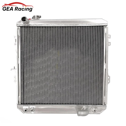 Front view of the heavy-duty aluminum radiator for a 1988-1997 Toyota Hilux, 4Runner, or Surf (LN106/LN111) with the 3L 2.8L Diesel engine.