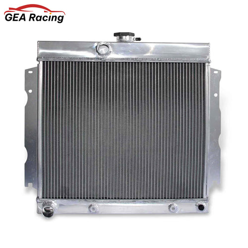 Front view of GEA Racing 3 Row Aluminum Radiator for Plymouth Valiant, Signet, Savoy & Dodge 7.0L V8 (1963-1969), AT/MT.