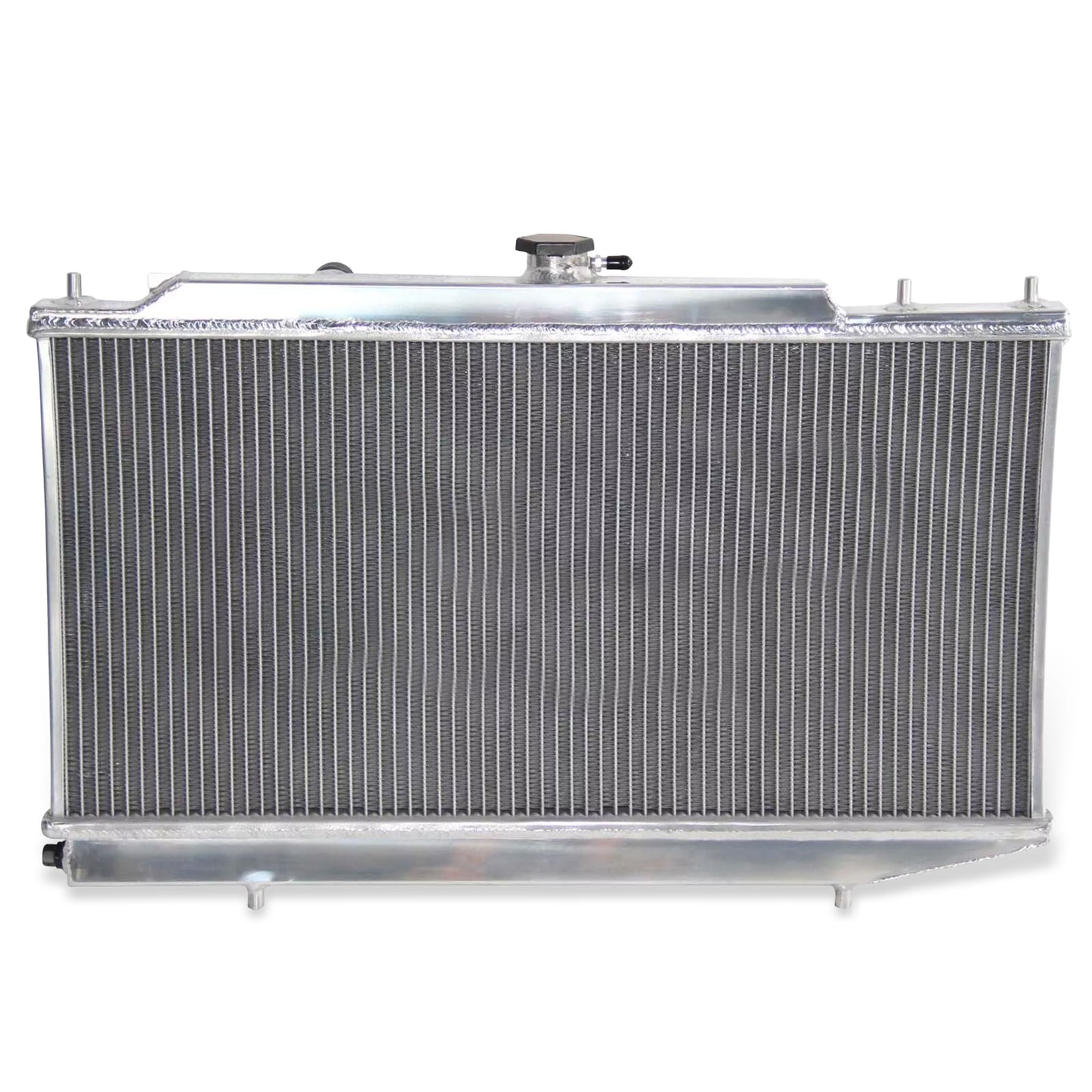 Radiator and fan shroud back view for 1988-1991 Honda Civic CX DX EX LX CRX 1.5L L4 AT MT