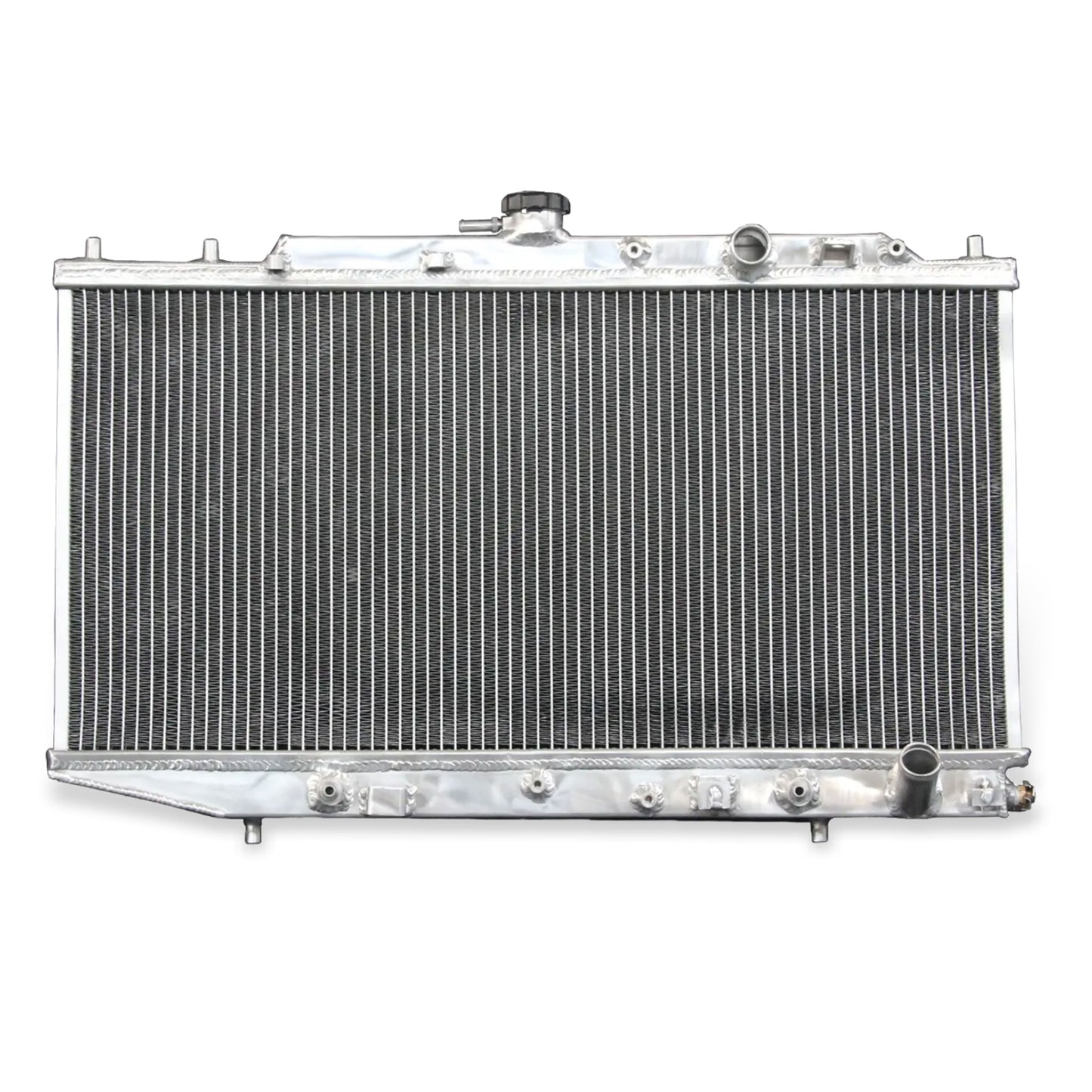 Aluminum radiator front view for Honda Civic CX DX EX LX RT CRX Base HF 1988-91 1.5L L4 AT MT
