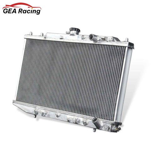 Aluminum radiator right side view for Honda Civic CX DX EX LX RT CRX Base HF 1988-91 1.5L L4 AT MT