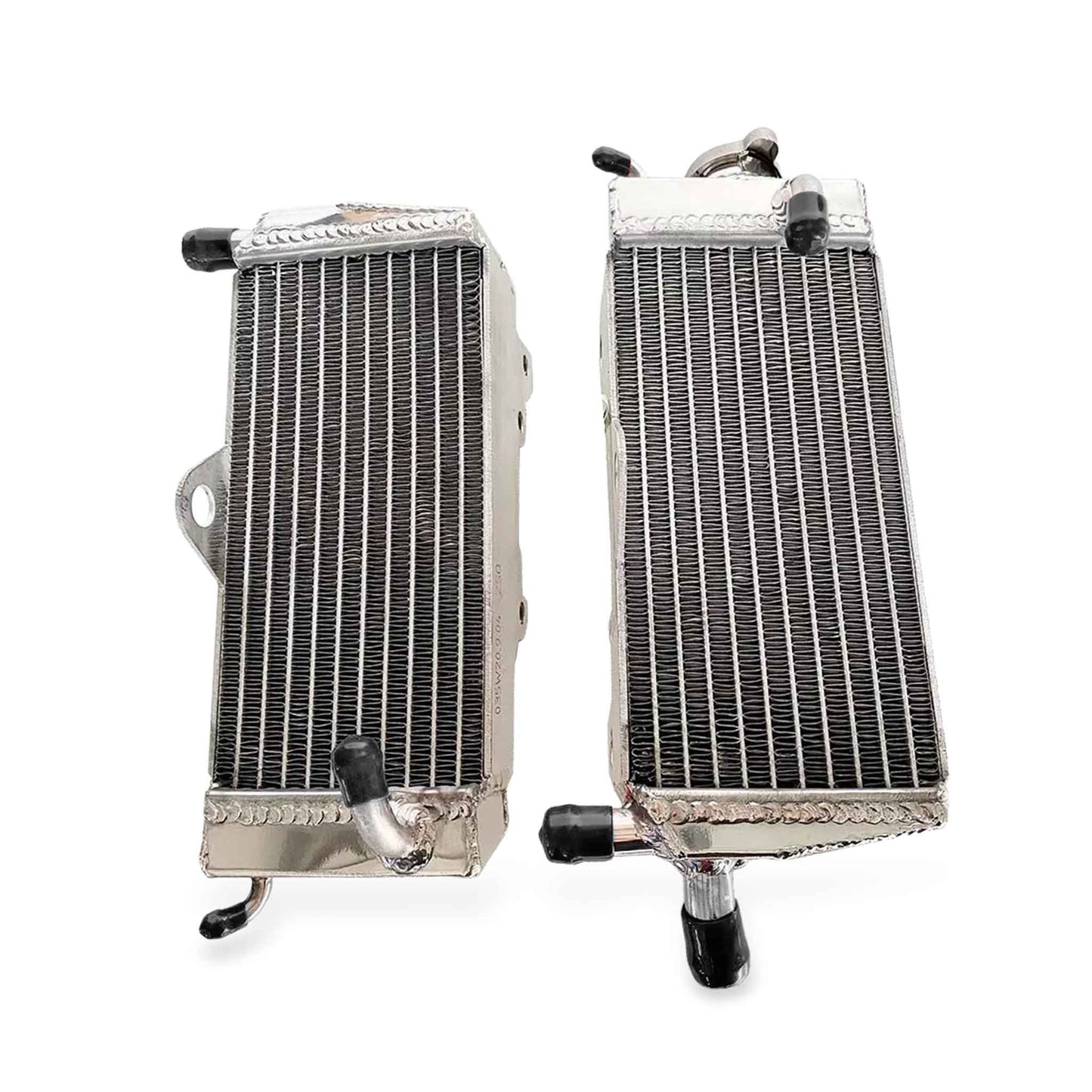 Aluminum Radiator front view with 2-row core for Honda CR125R (1990–1997) | GEA Racing