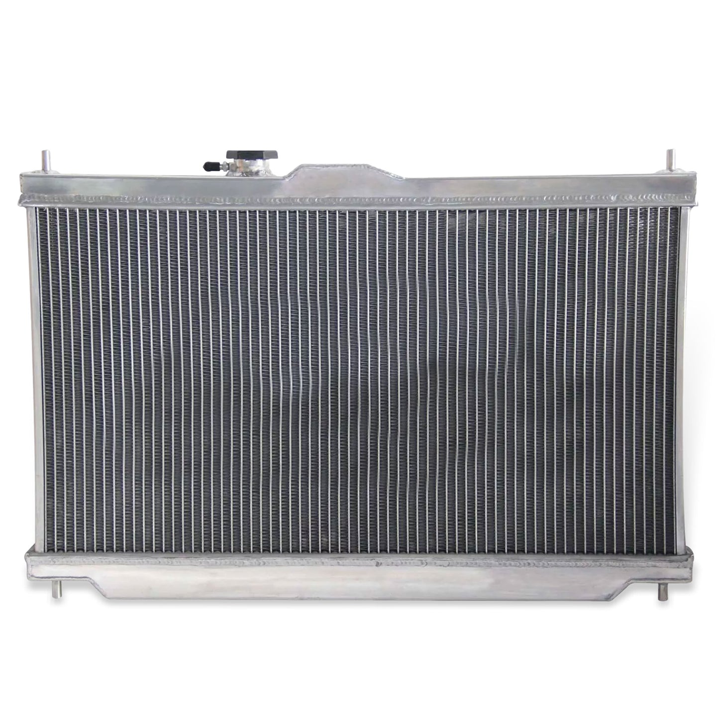 Aluminum radiator and fan shroud back view for Honda Prelude/Accord 1990-1996 2Row AT MT