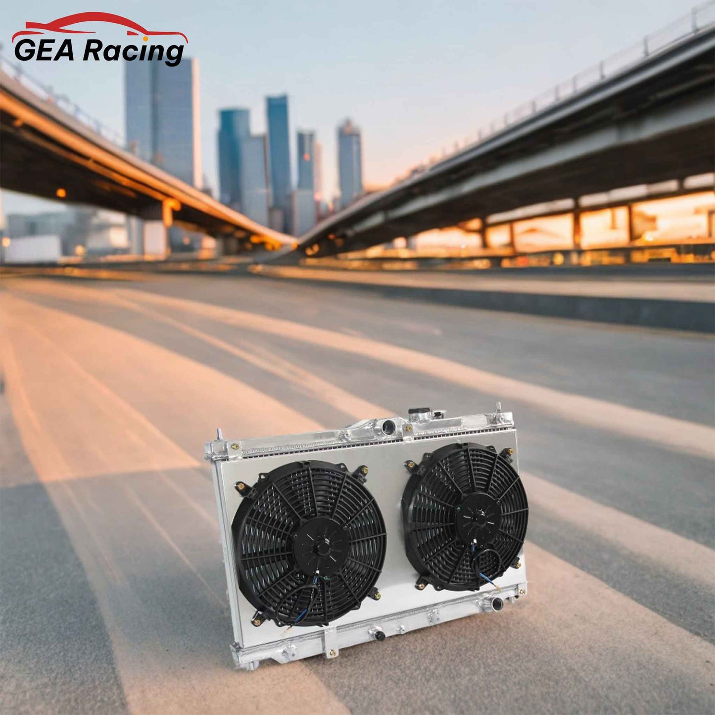 Installation scenario of aluminum radiator and fan shroud for Honda Prelude/Accord 1990-1996 2Row AT MT