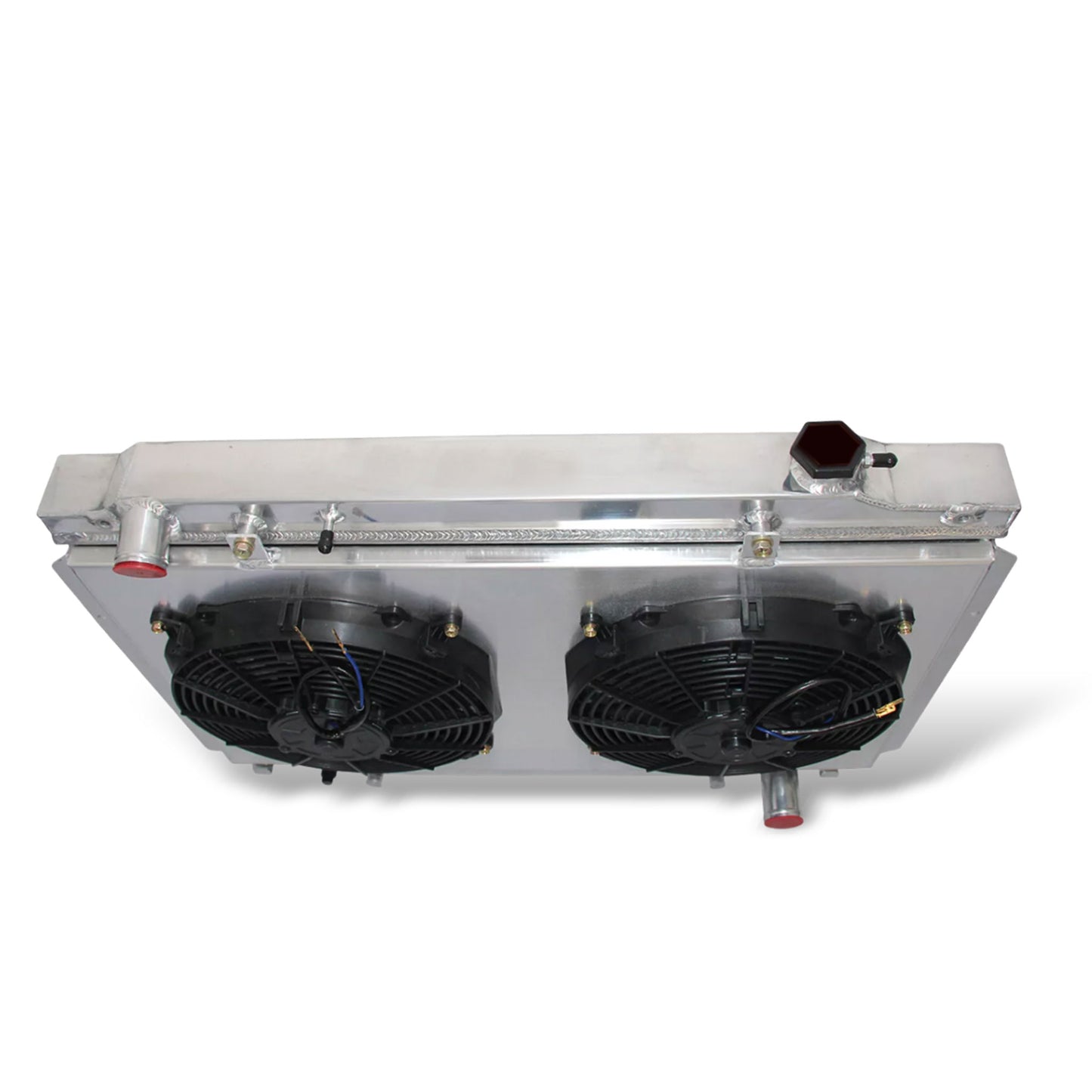 Aluminum fan shroud 3-row core top rear view Land Cruiser Lexus LX450 (1992-1997) Pressure Tested