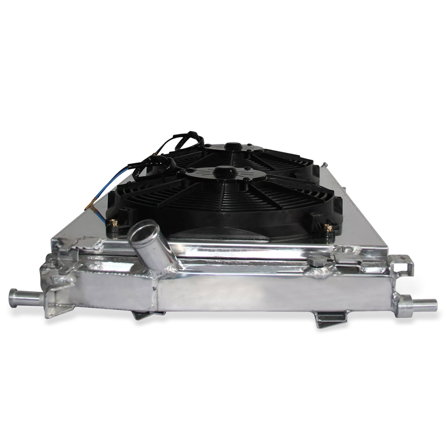 Aluminum radiator fan shroud 2-row front-right mounting points Mazda 3 (2010-2013) Direct Fit
