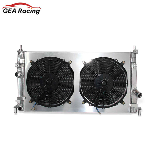 Aluminum radiator fan shroud 2-row front mounting points Mazda 3 (2010-2013) Direct Fit