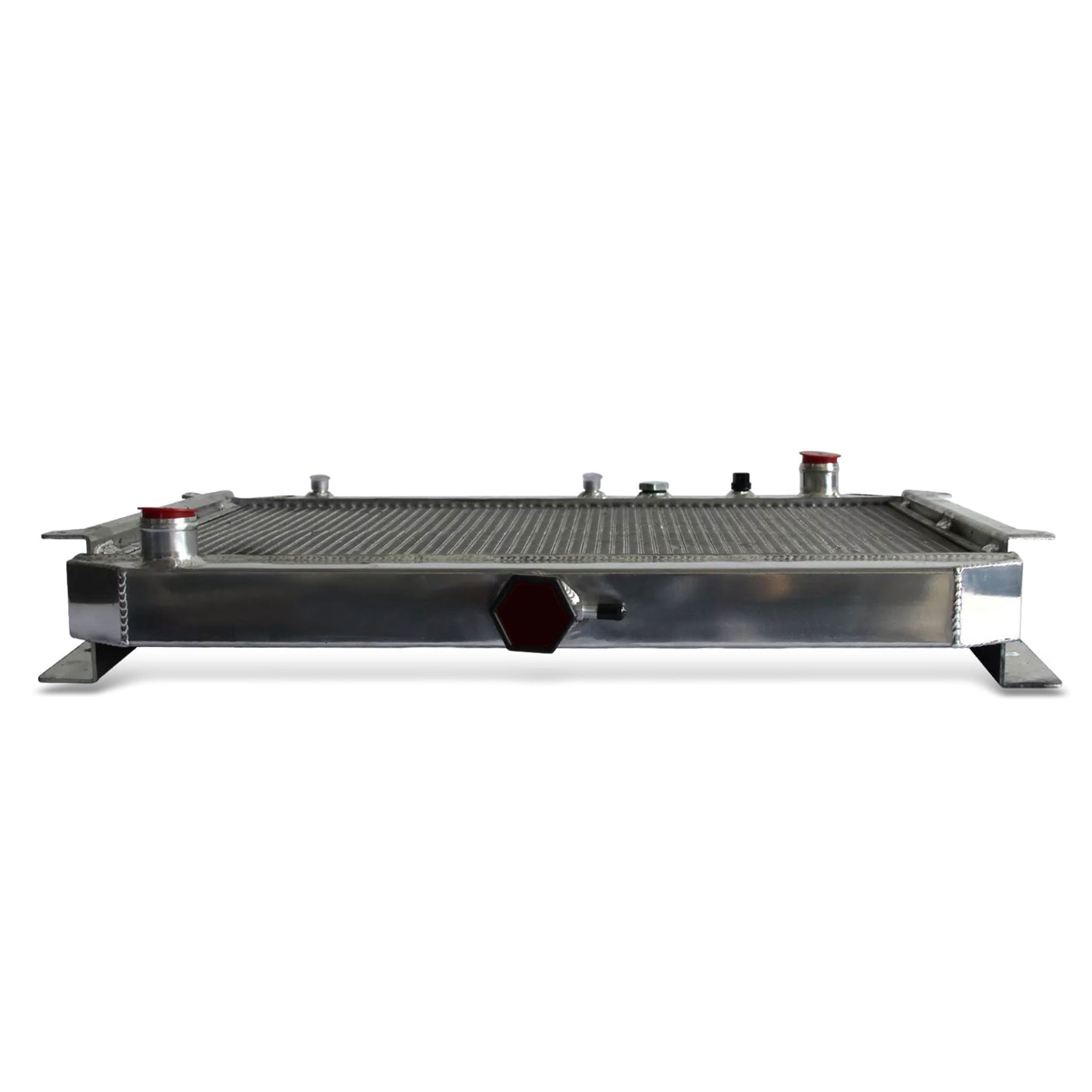 Aluminum radiator side view for Mazda B2000 B2200 1982-1993