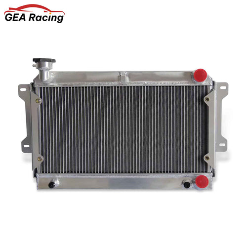 Aluminum radiator front view for Mazda RX7 1979-1982 Turbo