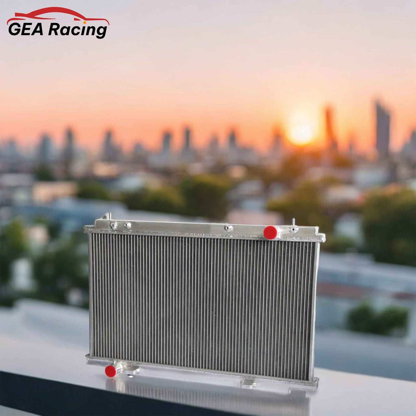 Aluminum radiator 3-row scenario view Nissan 350Z (2007-2009) Pressure Tested