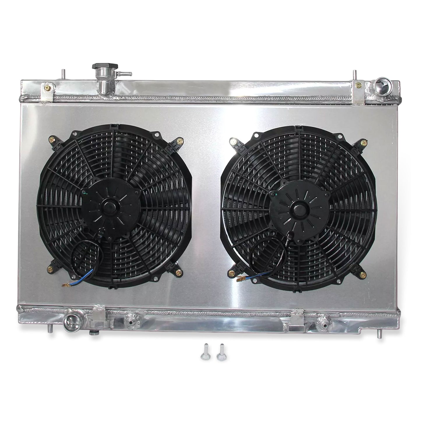 Aluminum radiator 2-row front mounting points Nissan 350Z Enthusiast (2003-2006) Direct Fit