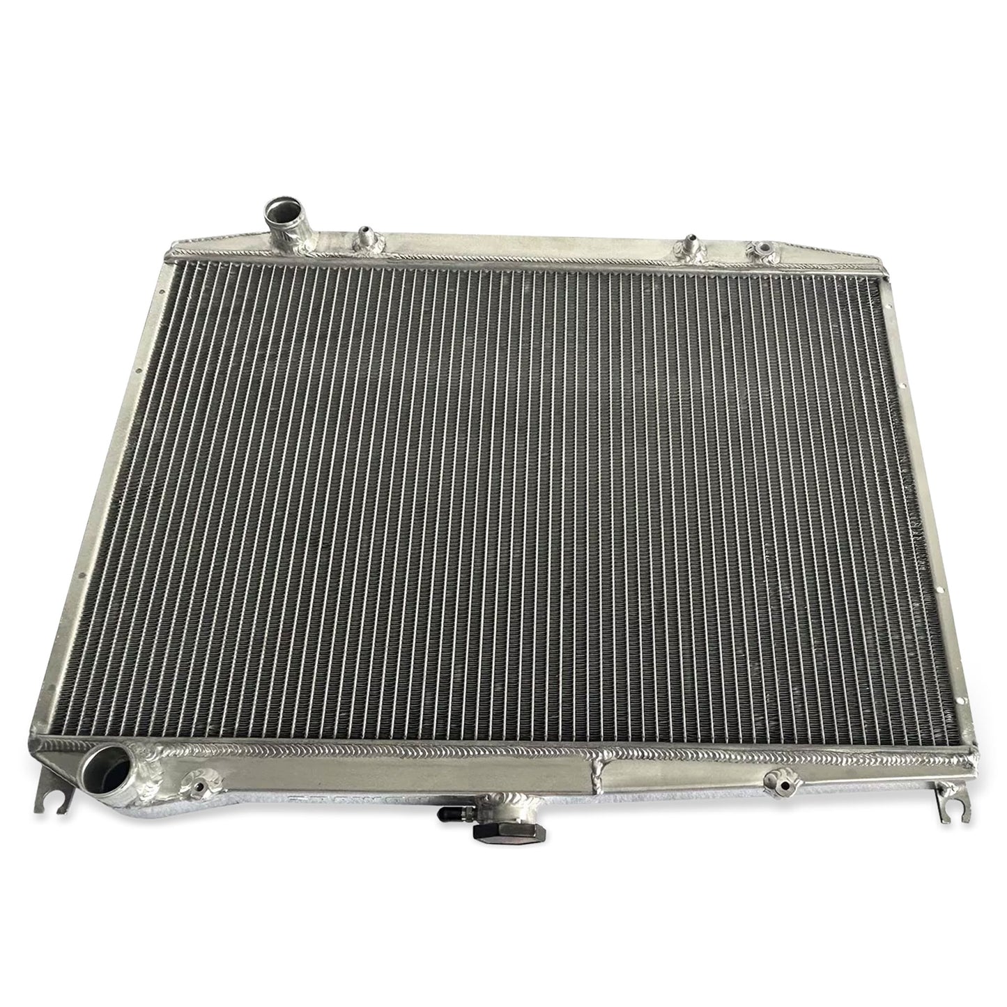 Aluminum radiator 2-row top view Nissan Pickup D21/Pathfinder (1986-2004) Pressure Tested