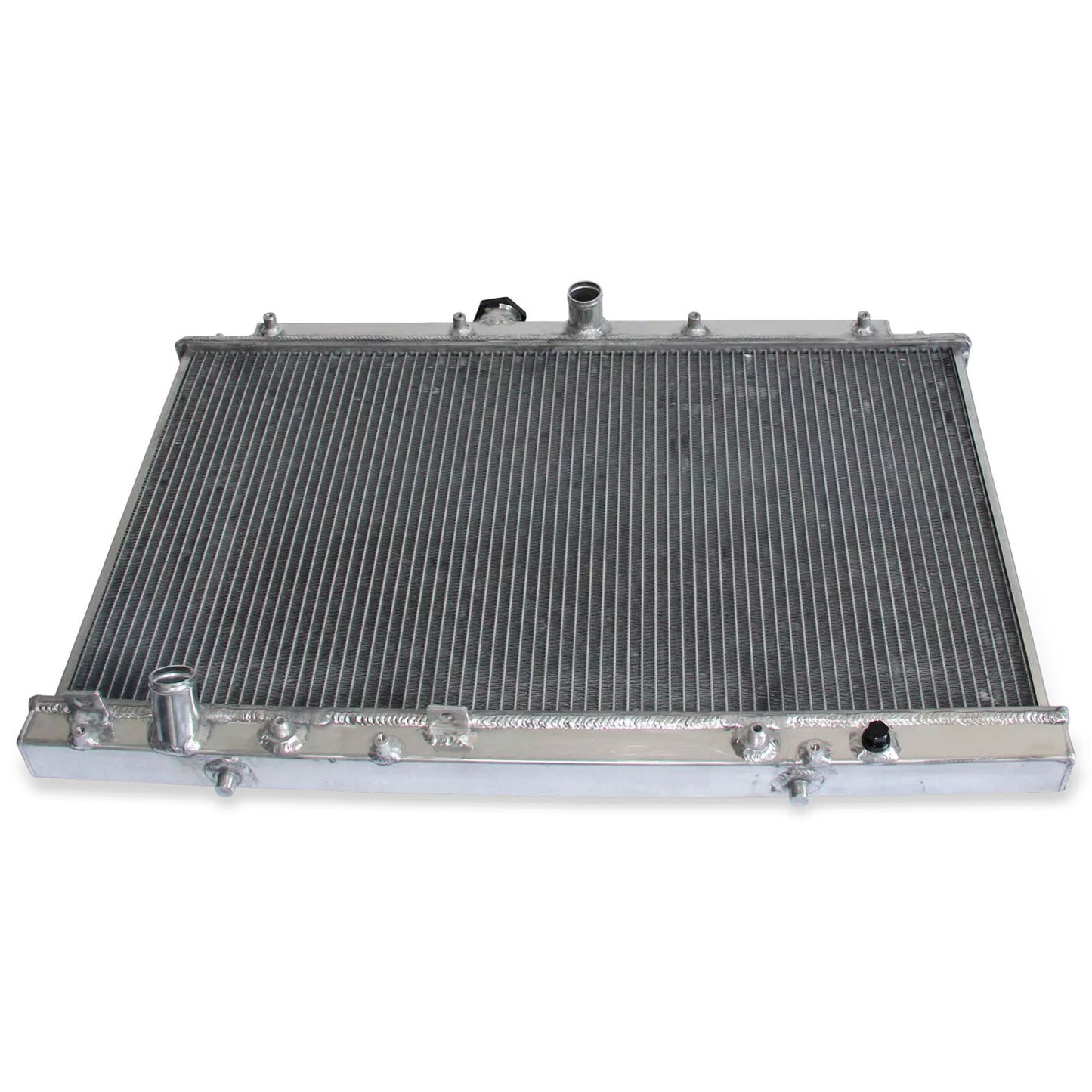 Aluminum Radiator top view Accord (1998-2002) / TL (1999-2001) 3.0L/3.2L V6 OEM Mounts