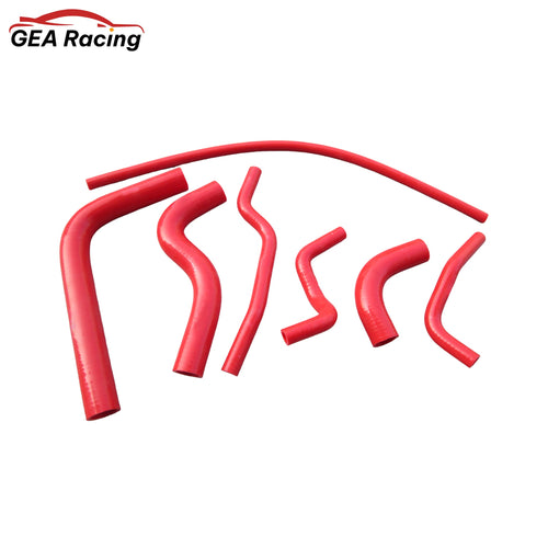 Red silicone radiator and heater hose set for Suzuki Samurai 1.3 SJ413 (1986–1995), high-temp resistant upgrade