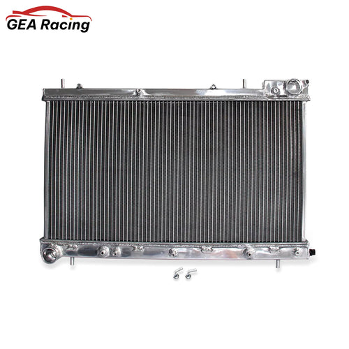 Aluminum radiator 2-row front mounting points Subaru Forester Turbocharged SG5 (2004-2005) Pressure Tested