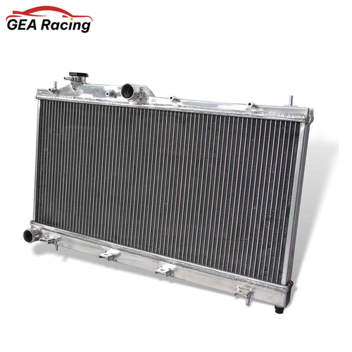 Aluminum radiator 2-row right side view Subaru Outback WRX Legacy VA (2010-2020) Pressure Tested