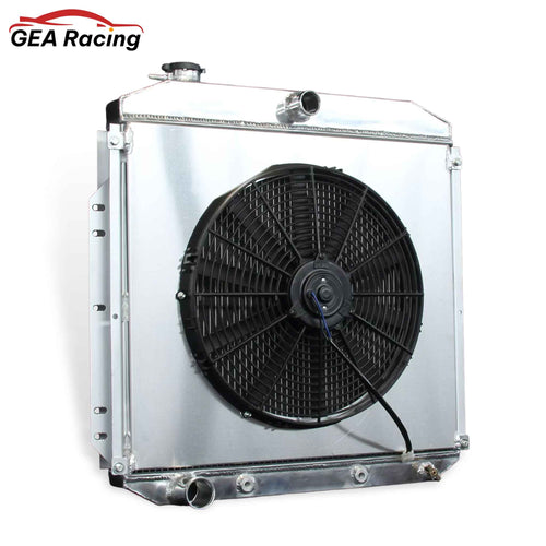 TIG-Welded Radiator Left Cross-Section with Fan Shroud for 1953-1956 Ford F-Series 3.6L L6 Pickup