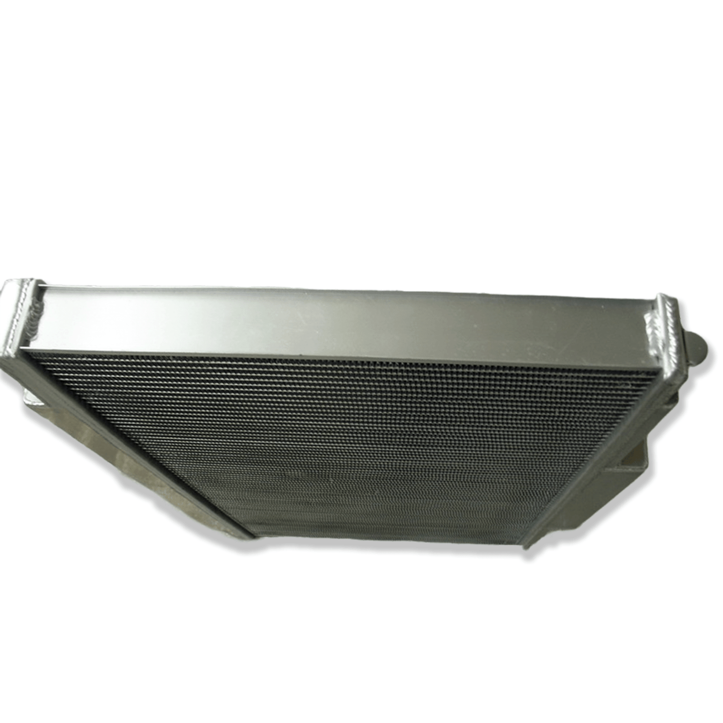 Top-down view of the radiator for the 1UZ-FE powered SC400 and Soarer, displaying the high-pressure cap and upper tank construction.