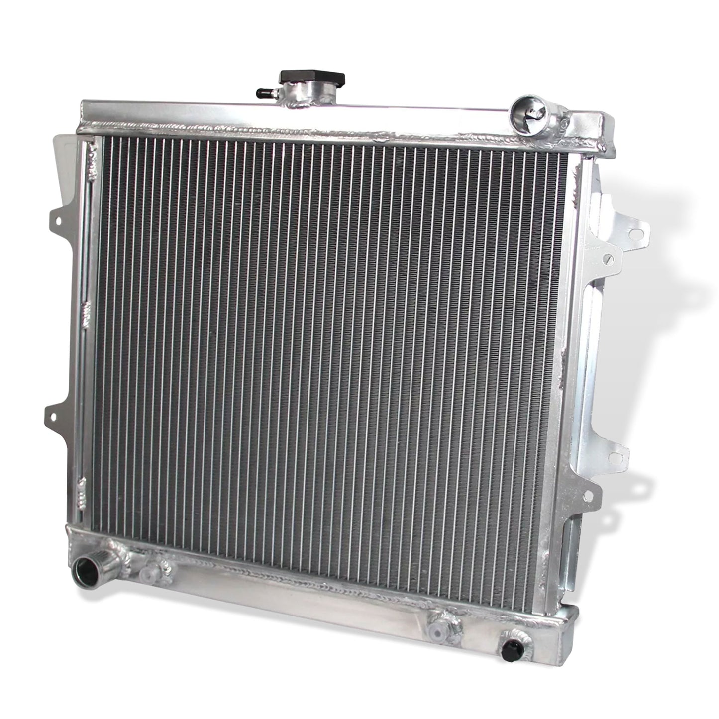 Aluminum radiator 2-row core right side view Toyota 4Runner (1984-1995) Direct Fit