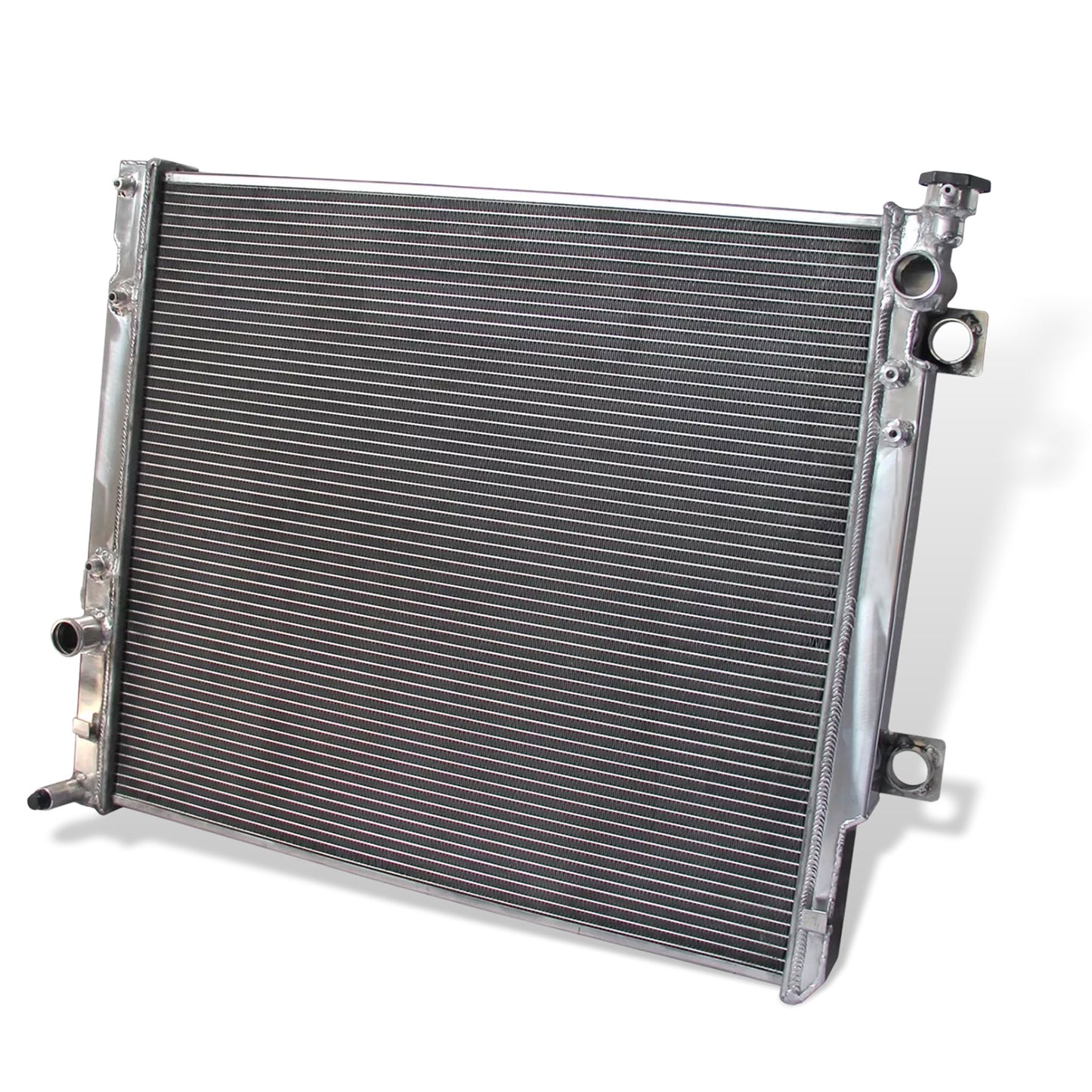 Aluminum radiator 2-row right rear view Toyota 4Runner/FJ Cruiser (2003-2014) OEM Mounts