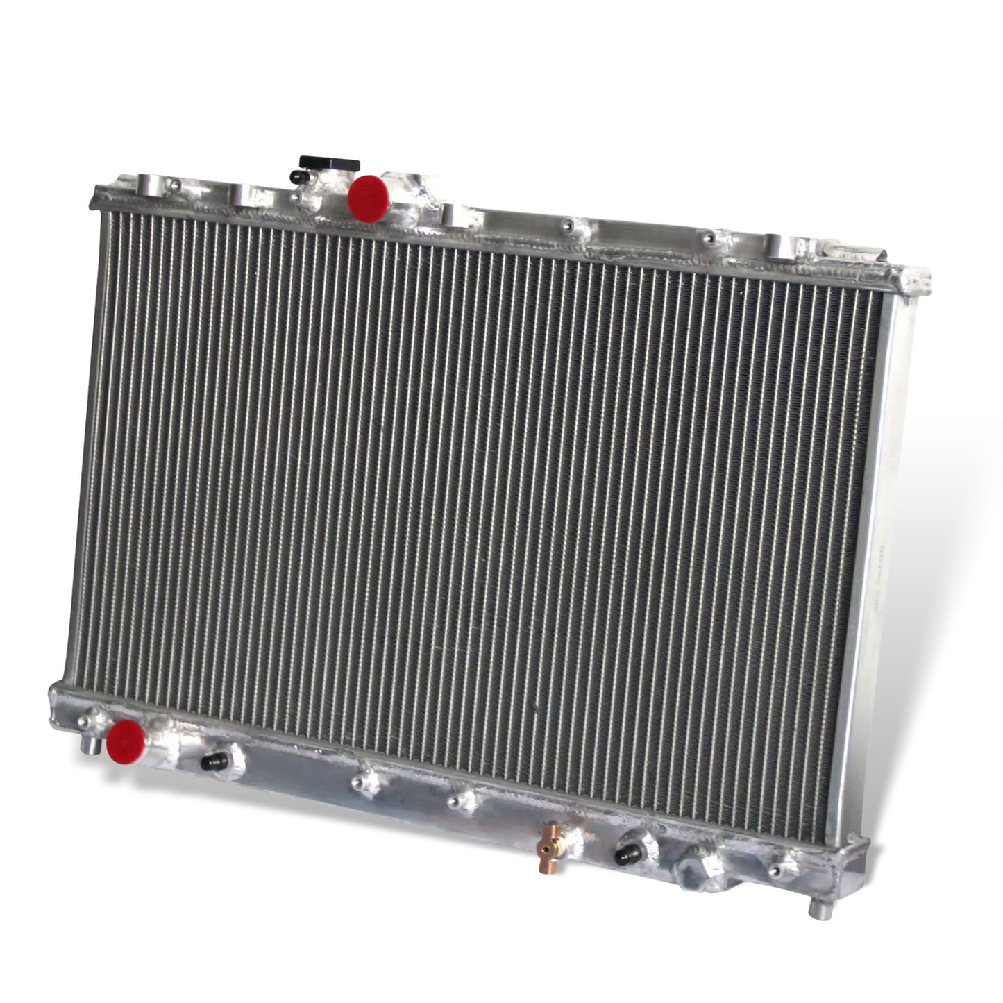 Aluminum radiator 2-row core right side view Toyota Altezza (1998) Direct Fit