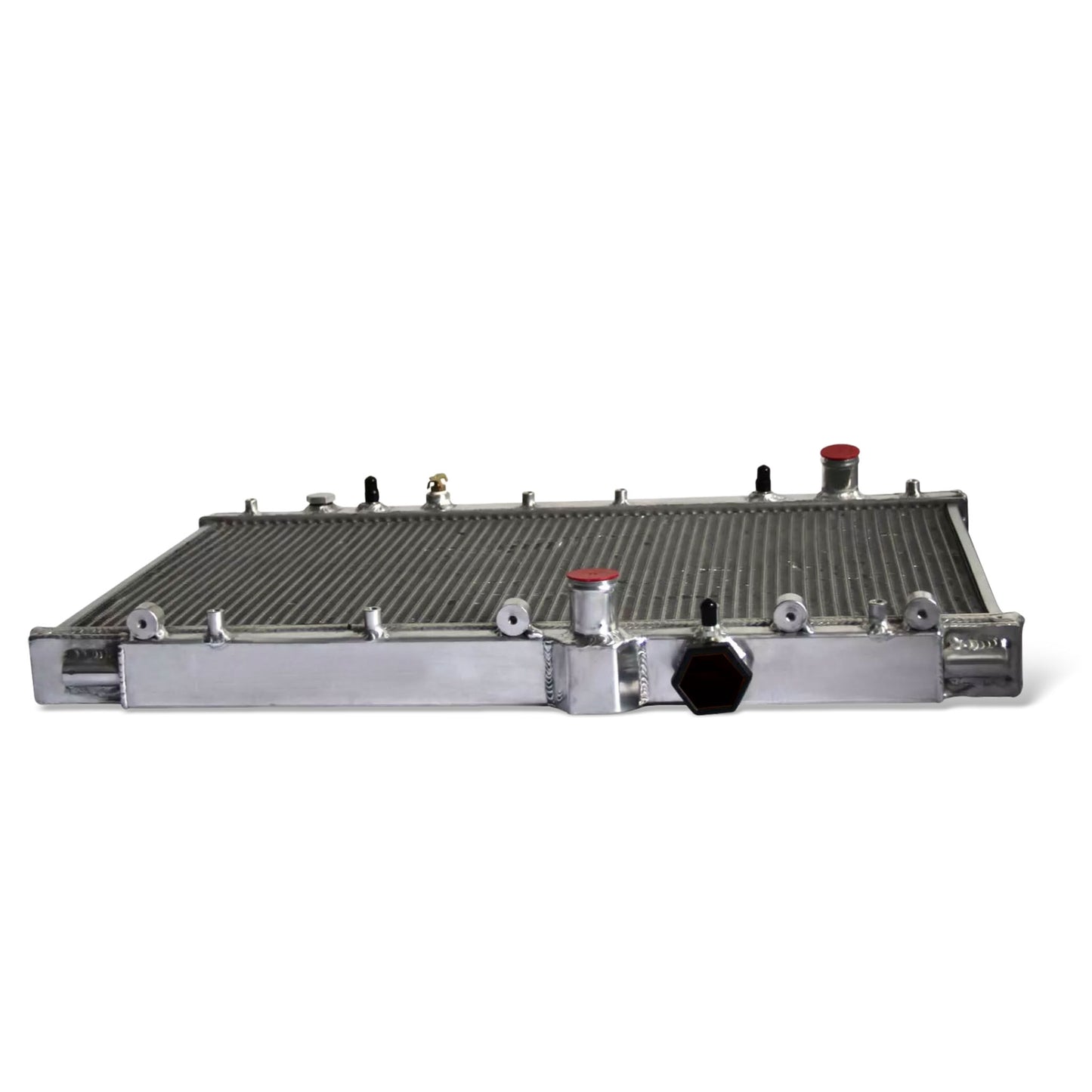 Aluminum radiator 2-row core top rear view Toyota Altezza (1998) Pressure Tested