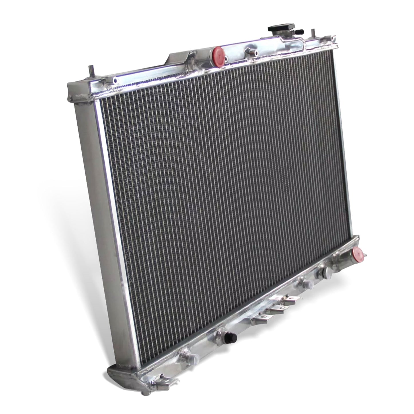 Aluminum radiator 2-row 34mm core left side view Toyota Camry Solara (1997-2001) Direct Fit