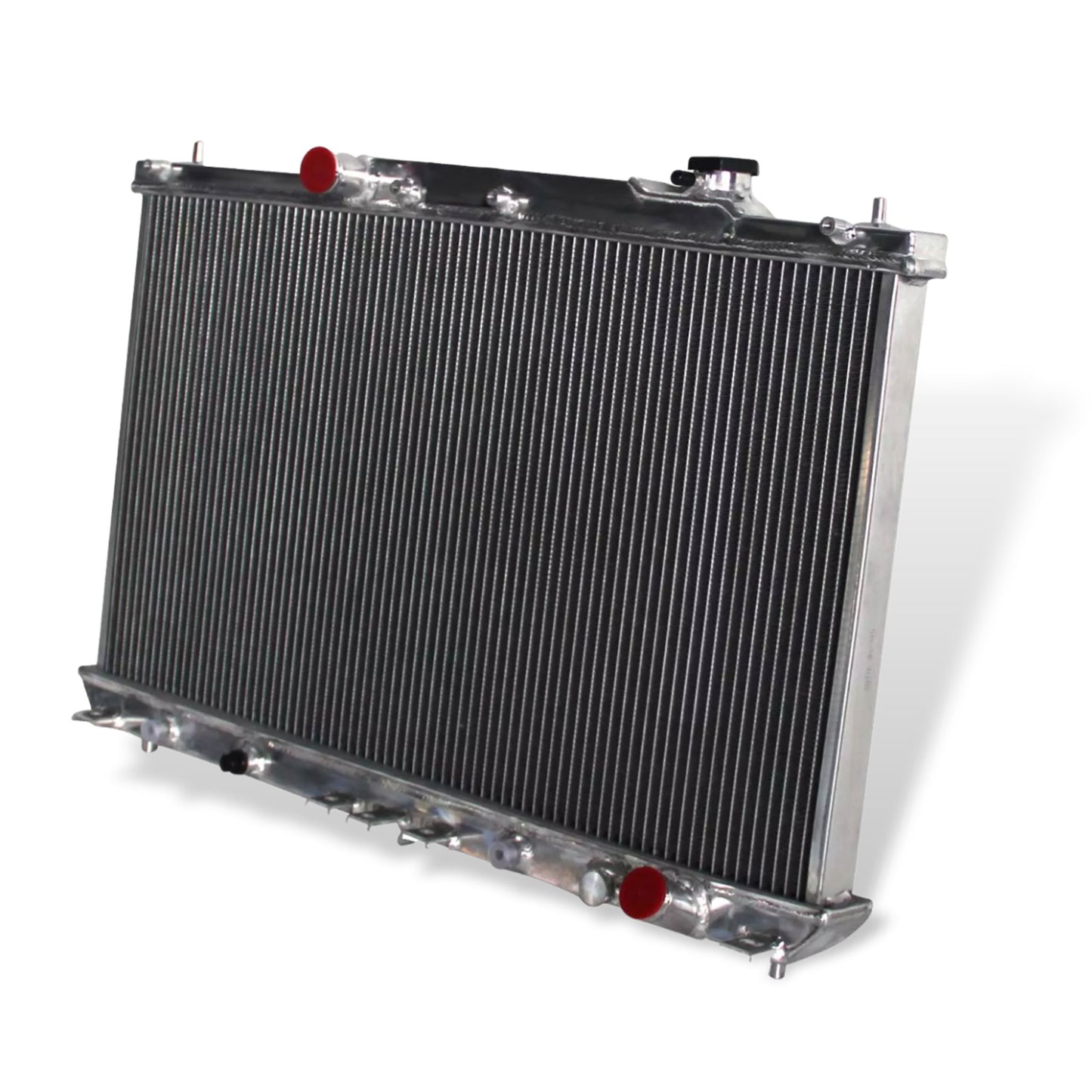 Aluminum radiator 2-row 34mm core right side view Toyota Camry Solara (1997-2001) Pressure Tested