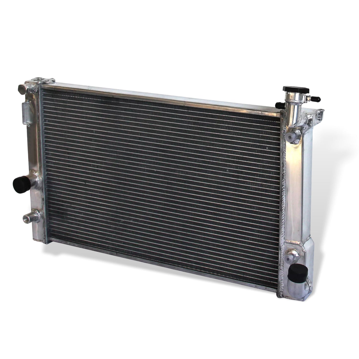 Aluminum radiator 2-row right side view Toyota Corolla (2009-2019) OEM Mounts