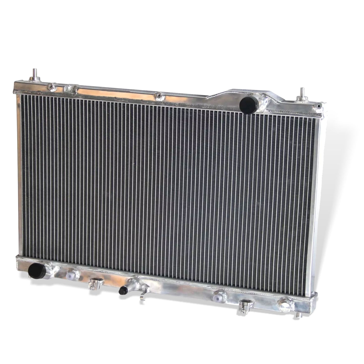 Aluminum radiator 2-row right side view Toyota Lexus Camry ES300 ES330 (2002-2008) Pressure Tested