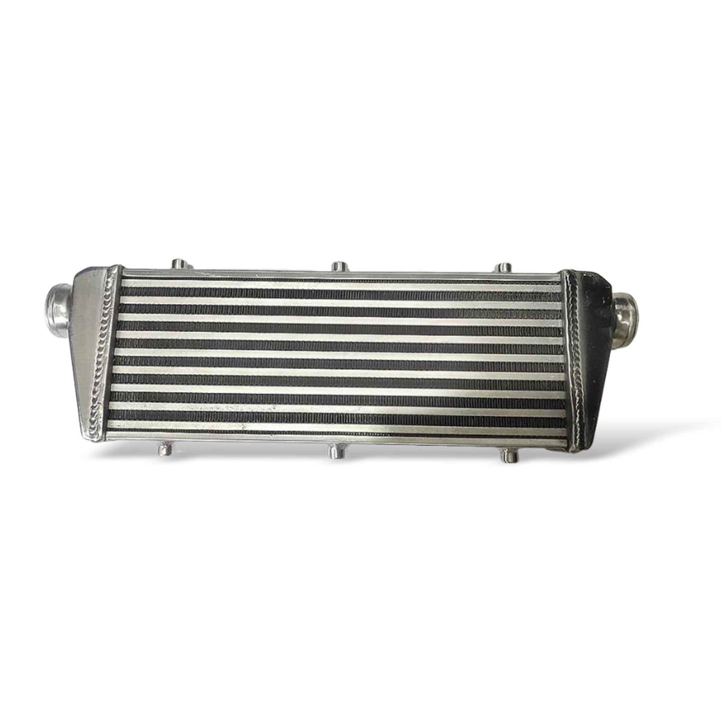 Universal front-facing turbo FMIC intercooler 23x8x2 with 2.25-inch inlet and 57mm aluminum core