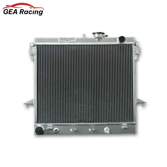 Front view of the 2-Row aluminum radiator for 2006-2012 Chevrolet Colorado, GMC Canyon, and Hummer H3/H3T with the 5.3L V8 engine.