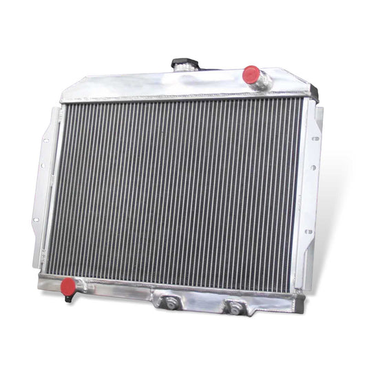 Right side profile of the high-performance 3 Row Aluminum Radiator for 1958-1974 AMC AMX and other classic V8 muscle cars.