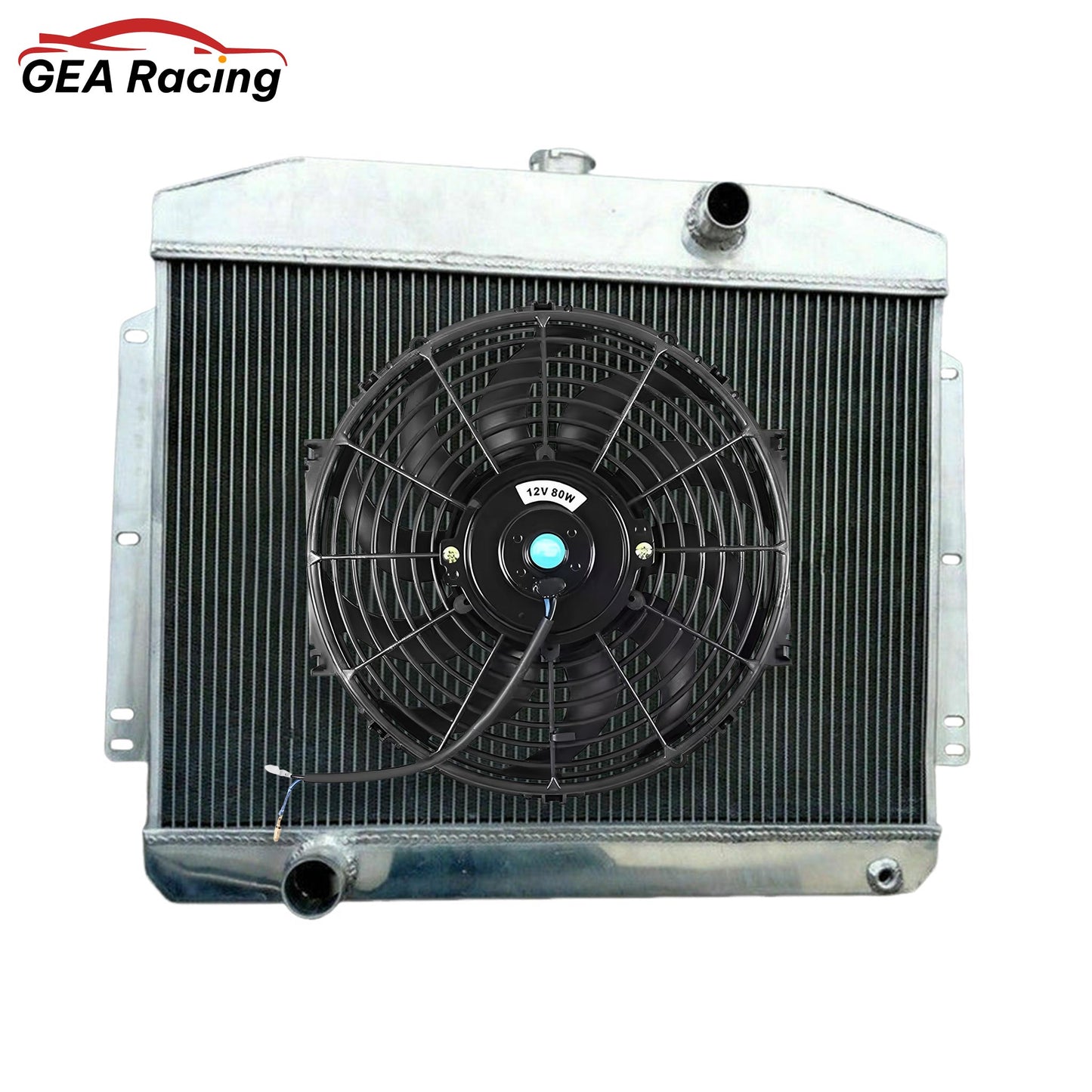 Complete cooling package: the 3 row aluminum radiator with a dual fan and shroud kit for maximum cooling on a 1949-1951 Mercury with a Ford 302.