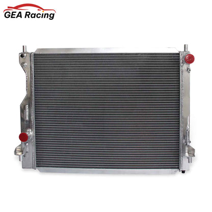 High-Performance 3-Row Aluminum Radiator Front View for 2005-2014 Ford Mustang Bullitt/GT/Lujo/ST with 3.7L V6 & 5.0L V8 Engines (Manual Transmission)