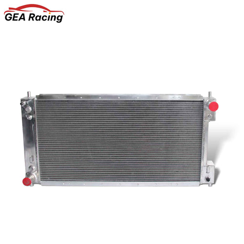 Heavy-Duty 3-Row Radiator Front View for 1997-2004 Ford Expedition/F-150/F-250/F-350 XLT Series V6 & V8 Engines (Automatic/Manual Transmission)