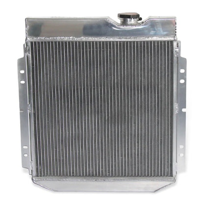 Aluminum Radiator Fan Shroud back view Mustang, Comet, Falcon (1963-1966) V8 3 Row OEM Mounts