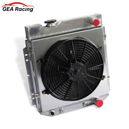 Aluminum Radiator Fan Shroud left side view Mustang, Comet, Falcon (1963-1966) V8 3 Row Pressure Tested